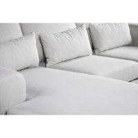 Vurna Melva 3-zitsbank L+R stof - beige