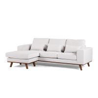 Vurna Melva 3-zitsbank L+R stof - beige