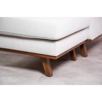 Vurna Melva 3-zitsbank L+R stof - beige