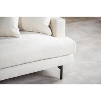 Vurna Christie 3-zits hoekbank links stof - champagne