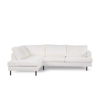 Vurna Trisha 3-zits hoekbank links stof - naturel