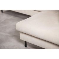 Vurna Lois 3-zits hoekbank rechts stof - beige