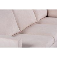 Vurna Lois 3-zits hoekbank rechts stof - beige