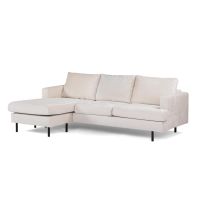 Vurna Aubrey 3-zitsbank L+R stof - champagne