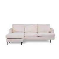 Vurna Aubrey 3-zitsbank L+R stof - champagne