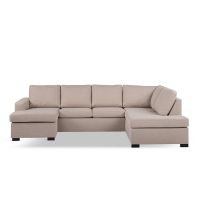 Vurna Eddie 3-zits hoekbank rechts stof - beige