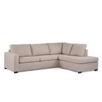 Vurna Angel 3-zits hoekbank rechts stof - beige