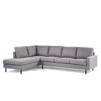 Vurna Dianna 3-zits hoek links stof - grijs