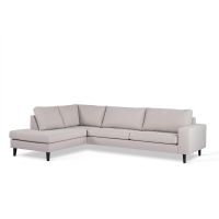 Vurna Cover 3-zits hoekbank links stof - grijs