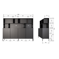 New Gravure wandkast essen fineer espresso van het woonmerk Woood
