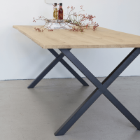 Tablo onderstel X-poot metaal zwart (1 stuks) van het woonmerk Woood