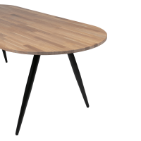 Tablo 2-standen poot conisch metaal zwart (1 stuks) van het woonmerk Woood