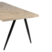 Tablo tafelblad mangohout visgraat 200x90 cm van het woonmerk Woood.