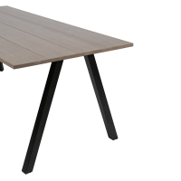 Tablo 2-standen poot vierkant metaal zwart (1 stuks) van het woonmerk Woood