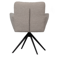 Vinny armstoel draaibaar bouclé zand van het woonmerk WOOOD