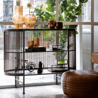 Yinthe kast open 100x40x80 cm zwart van het woonmerk Light&Living