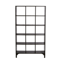 Rayna kast open 106x35x190 cm zwart van het woonmerk Light&Living