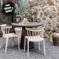 Woood Damon eettafel betonlook 76xø100