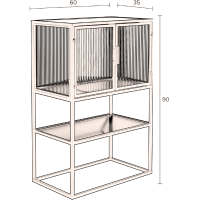 Dutchbone Boli wandkast klein 35x60x90cm