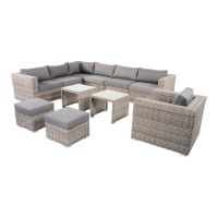 Loungestoel Perugia - grijs