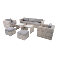 Loungestoel Perugia - grijs