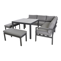 Loungehoekset Xara - grijs