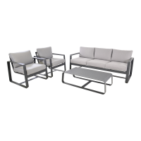 Loungeset Belezza - lichtgrijs