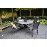 Stapelstoel Monza - zwart