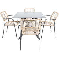 Crest tuintafel 90x90x73cm van het woonmerk Les