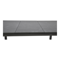 Uittrektafel Baleno nuance 180/240x100 cm - antraciet