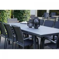 Uittrektafel Baleno nuance 180/240x100 cm - antraciet