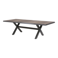 Tuintafel Castilla nuance met kruispoot 243x103 cm - bruin