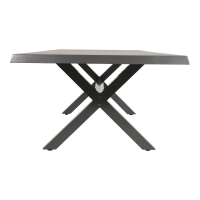 Tuintafel Castilla nuance met kruispoot 243x103 cm - bruin