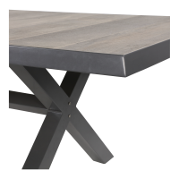 Tuintafel Castilla nuance met kruispoot 243x103 cm - bruin