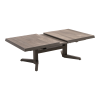 Uittrektafel verstelbaar Castilla Pardo 143/183x88x54/74cm - bruin