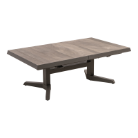 Uittrektafel verstelbaar Castilla Pardo 143/183x88x54/74cm - bruin