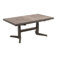 Uittrektafel verstelbaar Castilla Pardo 143/183x88x54/74cm - bruin