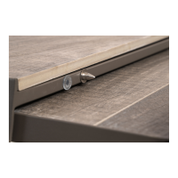 Uittrektafel verstelbaar Castilla Pardo 143/183x88x54/74cm - bruin