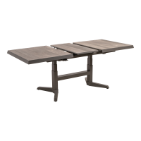 Uittrektafel verstelbaar Castilla Pardo 143/183x88x54/74cm - bruin