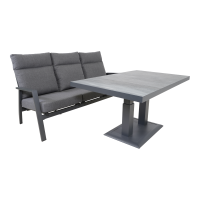 Loungebank Ohio 3-pers - grijs