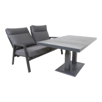 Loungebank Ohio 2-pers - grijs