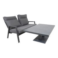 Loungebank Ohio 2-pers - grijs