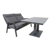 Loungebank Ohio 2-pers - grijs