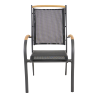 Stapelstoel Monza - zwart