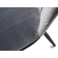 Nordic Home Isak eetkamerstoel - velvet - grijs