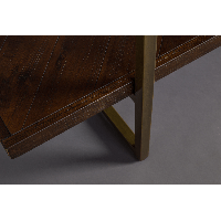 Dutchbone Class wandrek MDF 40x140x146 cm bruin/goud