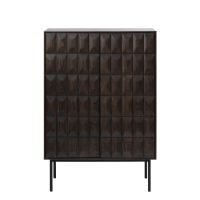 Nordic Home Magnus eiken drankkast  - 90 cm - espresso