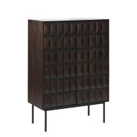 Nordic Home Magnus eiken drankkast  - 90 cm - espresso