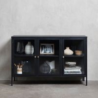 Nordic Home Ragnar dressoir - 130 cm - zwart