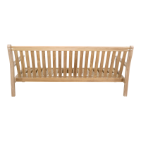 Teak loungebank 180cm + kussen